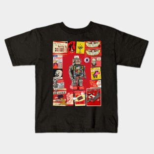 ROBOT COLLAGE Kids T-Shirt